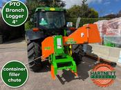 Branch Logger 4 inch PTO Driven with Container Filler Chute