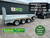Nugent 14x6 Plant Trailer Tri Axle