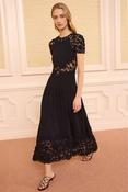 Sabrina SS Crochet Dress Noir image