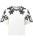 Shivani Short Sleeve Emb Top