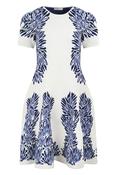 Sofie SS Jacquard Knit Dress Ocean image