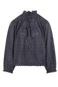 Avelie LS Cotton Blouse Midnight image