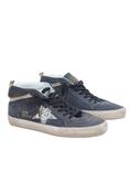 MID STAR SUEDE UPPER TOE TONGUE SPUR AND HEEL GLITTER STAR COTTON WAVE