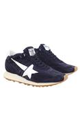 SUPER STAR SUEDE AND LEATHER UPPER SUEDE TOE AND TONGUE LEATHER STAR LAMINATED LEATHER HEEL