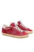 SUPER-STAR SUEDE UPPER TOE AND TONGUE PERFORATED STAR LEATHER HEEL