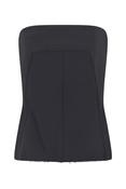 WOVEN TOP - BUSTIER TOP RP01F6127 SY 35 BLACK