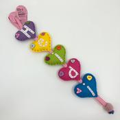 Personalised Puffed Hearts Garland
