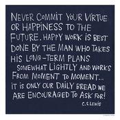 CS LEWIS QUOTE — HEAD IN THE CLOUDS 