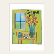 GET WELL TABLE &amp; FLOWERS — HEAD IN THE CLOUDS 