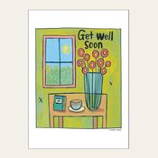GET WELL TABLE &amp; FLOWERS — HEAD IN THE CLOUDS 