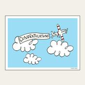 CONGRATULATIONS (AEROPLANE) — HEAD IN THE CLOUDS  image