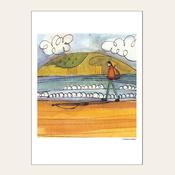 WALKING ON THE BEACH — HEAD IN THE CLOUDS  image