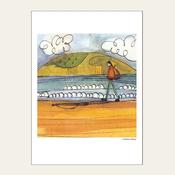 WALKING ON THE BEACH — HEAD IN THE CLOUDS 