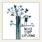 NEVER STOP EXPLORING — HEAD IN THE CLOUDS 