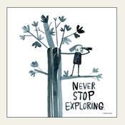 NEVER STOP EXPLORING — HEAD IN THE CLOUDS 
