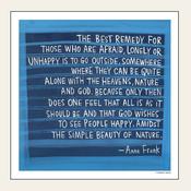 ANNE FRANK QUOTE — HEAD IN THE CLOUDS 