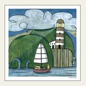 Boat &amp; Lighthouse — HEAD IN THE CLOUDS 