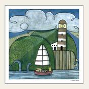 Boat &amp; Lighthouse — HEAD IN THE CLOUDS 