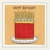 BIRTHDAY CANDLES SQUARE — HEAD IN THE CLOUDS 
