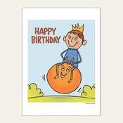 LITTLE BOY ON A SPACE HOPPER — HEAD IN THE CLOUDS 