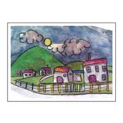 Country Village by Moonlight image