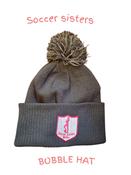 Soccer Sisters Black Bobble Beanie image