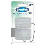 Dentek Wax For Braces Fresh Mint Twin Pack