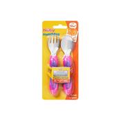 Nuby Muncheeze Stainless Steel Cutlery Set 12M+