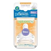 Dr Brown's Level 4 Wide Neck Twin Pack Teats 9M+ image