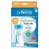 Dr Brown's Options + Twin Pack Blue Bottle 270Ml