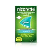 Nicorette Gum Icy White 4Mg 30
