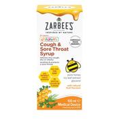 Zarbees Cough &amp; Sore Throat Syrup From 2 Years 100Ml image