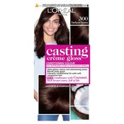 L'oreal Casting Creme Gloss 300 Darkest Brown Semi Permanent Hair Dye image