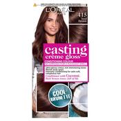 L'oreal Casting Creme Gloss 415 Iced Brown Semi Permanent Hair Dye image