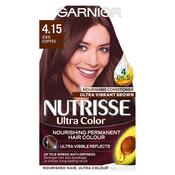 Garnier Nutrisse 4.15 Iced Coffee Brown Permanent Hair Dye image