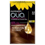 Garnier Olia 5.3 Golden Brown Permanent Hair Dye image