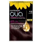 Garnier Olia 4.15 Iced Chocolate Brown Permanent Hair Dye image