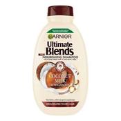 Garnier Ultimate Blends Coconut Milk For Dehydrated Dry Hair Shampoo 400Ml image