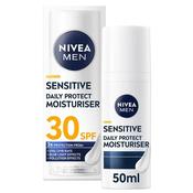 Nivea Men Sensitive Daily Protect Face Moisturiser Spf30 75Ml image