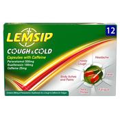 Lemsip Cough &amp; Cold Capsules With Caffeine 12'S image