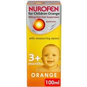 Nurofen Children Oral Suspension Orange W/ Spoon 100Ml image