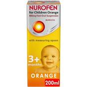 Nurofen Children Oral Suspension Orange W/Spoon 200Ml