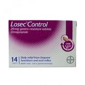 Losec Control Omeprazole 20Mg 14 Tablets