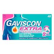 Gaviscon Extra Peppermint Tablets 48'S