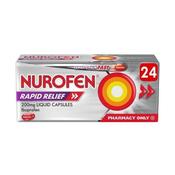 Nurofen Rapid Relief Capsules 200Mg 24S image