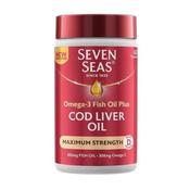 Seven Seas Maximum Strength Cod Liver Oil 60 Capsules image