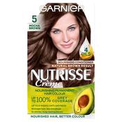 Garnier Nutrisse 5 Brown Permanent Hair Dye image