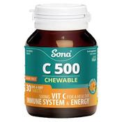 Sona Vitamin C Chewable 500Mg Tablets 30