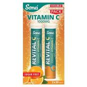 Sona Revital Vitamin C 1000Mg Eff Tablets 20 Double Pack image
