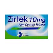Zirtek Allergy Relief (Cetirizine) 7 Tablets